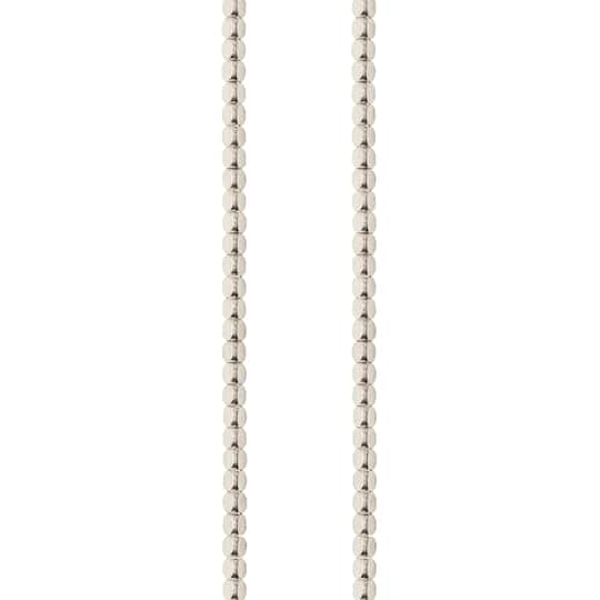Rhodium Metal Irregular Shape Beads, 3mm by Bead Landing™